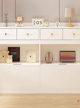 柜床头柜床尾夹缝柜YWC实木简床约卧室置柜书柜收纳柜物靠墙边柜