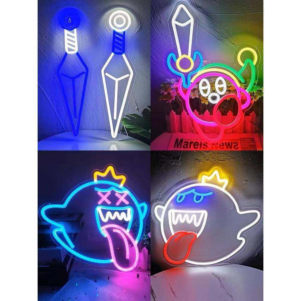 霓虹灯电竞房卧室房间吧置氛围灯布挂墙创意酒静小灯KIU吧牌,节庆用品/礼品,装饰灯,淘宝优惠券,粉丝福利购,淘宝优惠卷