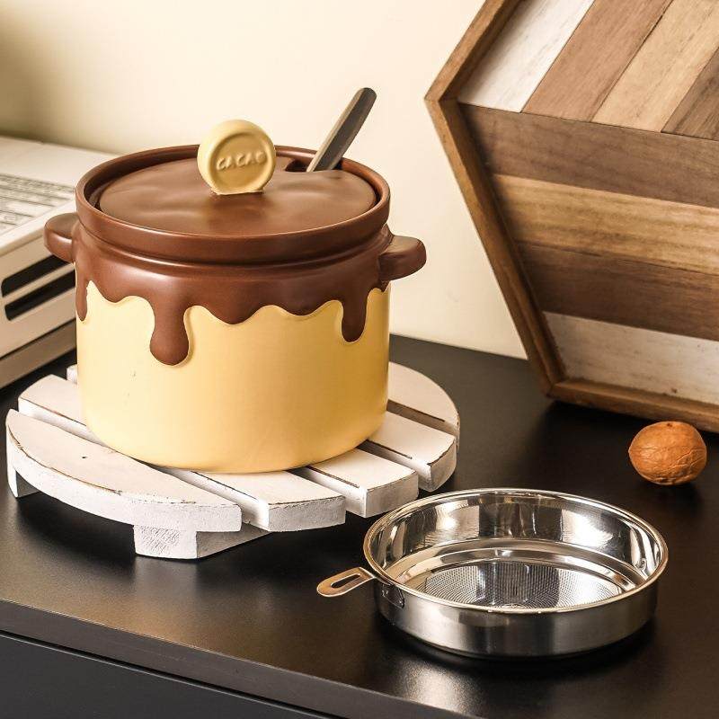 创意蜂乔陶瓷调料罐厨房家用分装猪油罐多椒用蜜途辣罐高颜值蜂蜜,厨房/烹饪用具,调味瓶罐/调料研磨器,淘宝优惠券,粉丝福利购,淘宝优惠卷