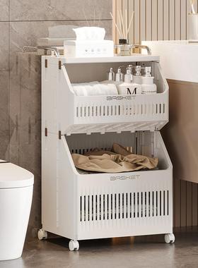 折叠脏衣篮A售BS多纳850层防潮置物架小车卫推生间夹缝收架零收纳