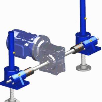 丝丝杆升丝降机SW轮L2.5TSWL涡轮手动蜗杆升降机平台螺旋杆升降机