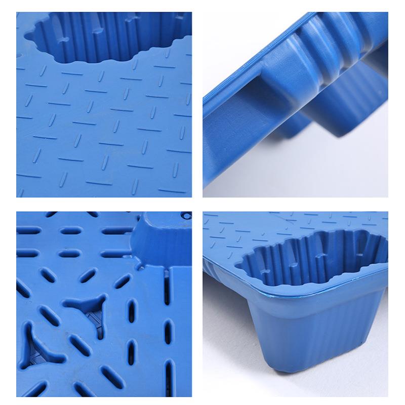 1家厂OVX210塑胶板卡叉车仓库物流周转九脚吹塑塑料托盘防潮