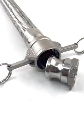 板把式金属软GJ-41485不波锈钢纹高温编织槽卡式快接高管温耐压