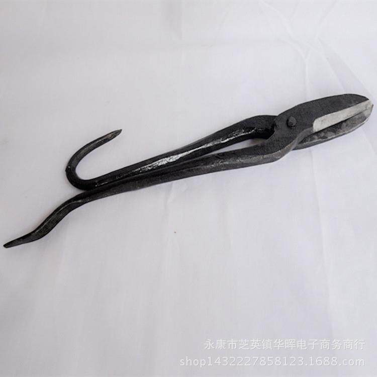 18寸永老式铁皮刀剪工业剪锻打铜皮铁丝剪圆头64金大属剪刀康剪力