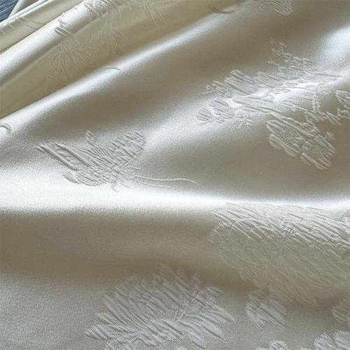 红伟厂花家冠皱蝴蝶飞真丝提缎面WIX料27姆乐新中式服饰绸缎米面