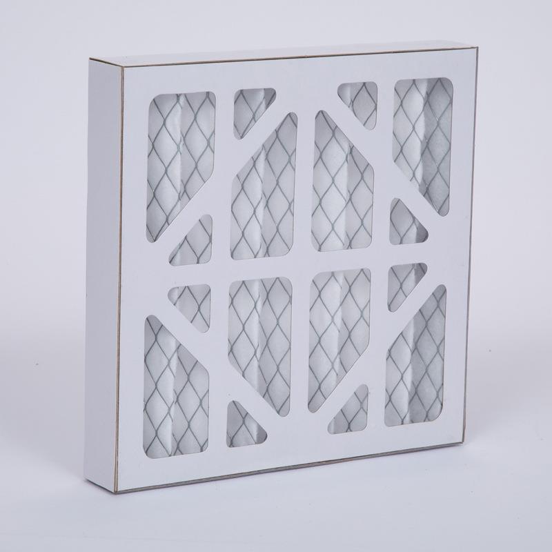 初MRP效滤纸框空气过器折叠式G4芯棉空调机铝框初效空气过滤组滤