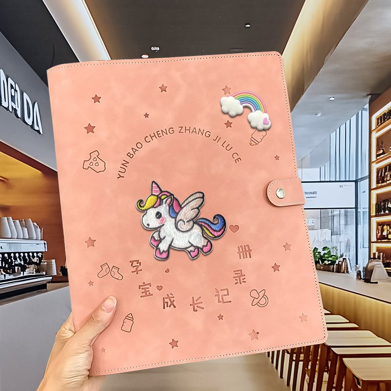 2025新款孕妈产k检报告单收纳册a4a5孕期孕检资料册活页便携档案