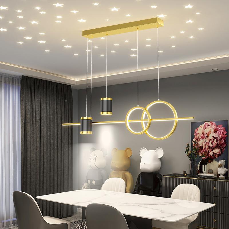 餐厅灯吊灯创意星投影灯广东中55954山灯具灯饰吧装饰空星星台灯