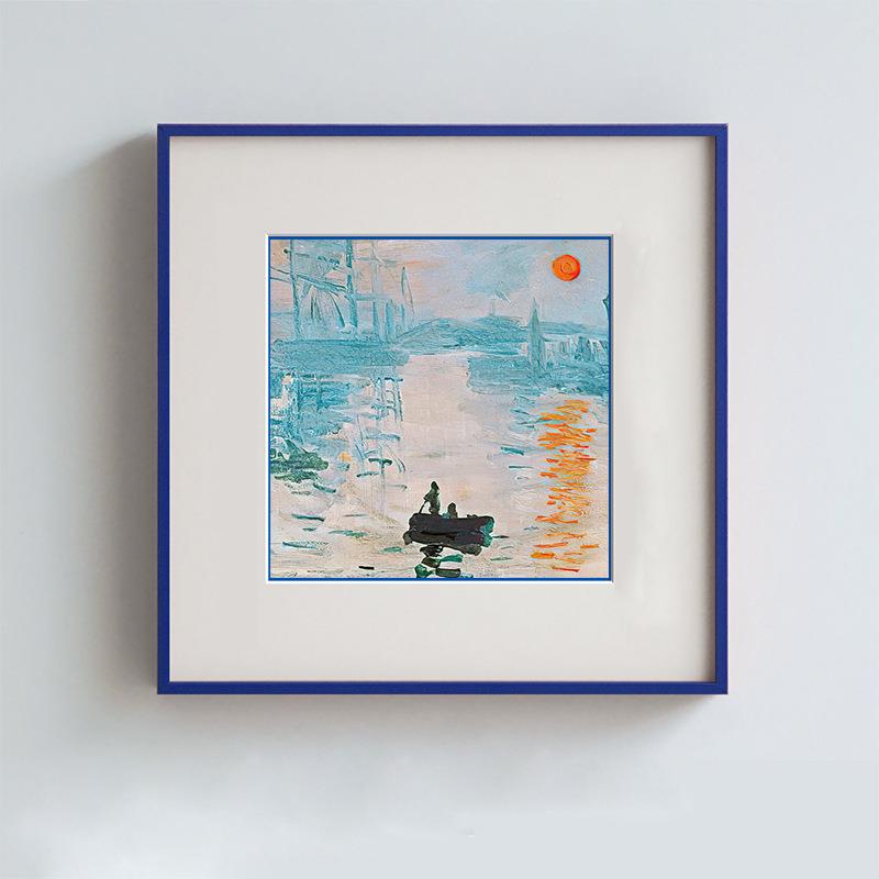 高插画丰客厅餐厅小收艺术组众合装饰梵画简约多巴梵高3胺彩色卡