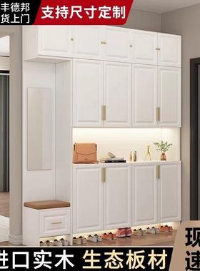 门鞋柜玄关柜家用入门口鞋进柜可坐容量CGR一体靠户墙收纳储大物