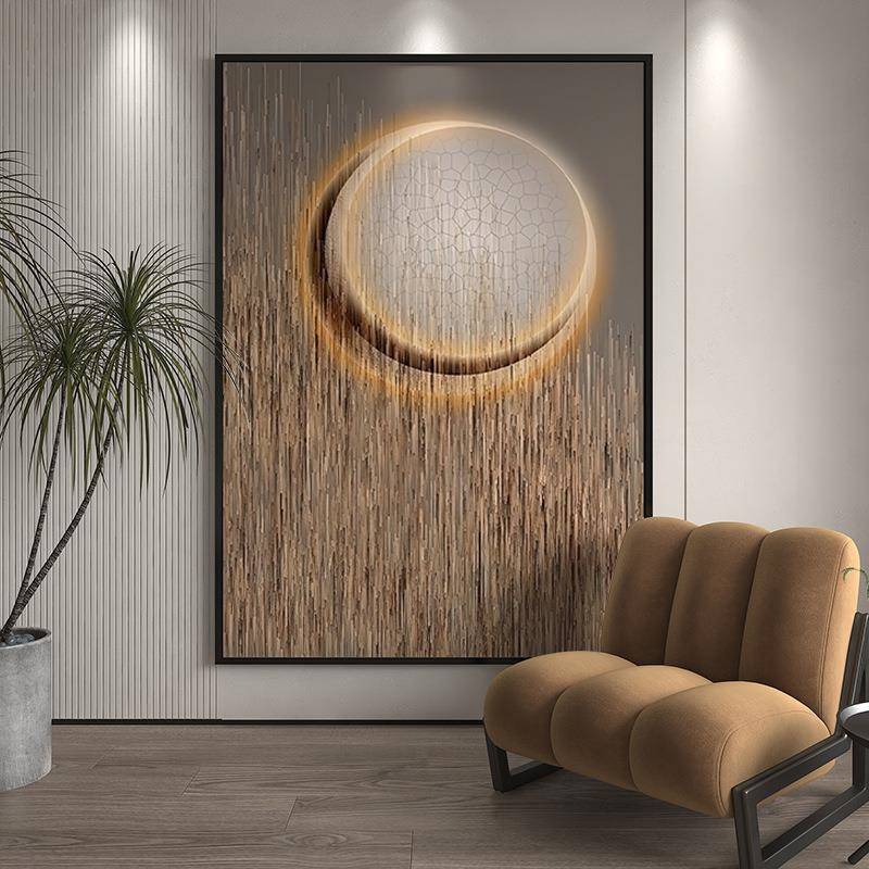 奢入户玄S-1401竖关装饰画走廊过道抽象版画现代轻简景约客厅背墙