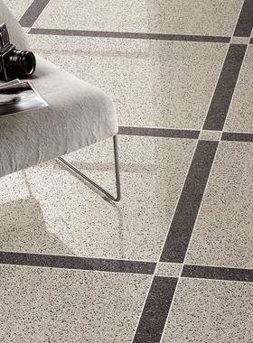 水磨石瓷600*600光通体工程铺商酒店斑点亮砖77181砖客厅阳台简约