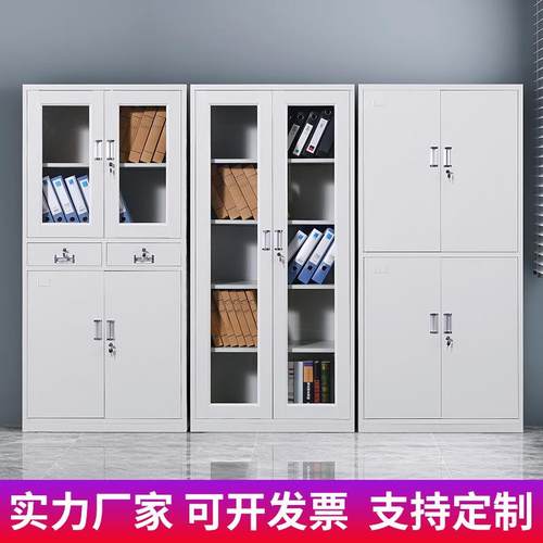 制办公室书文件柜铁资皮矮柜柜料钢001密码带锁凭证档案员工更衣