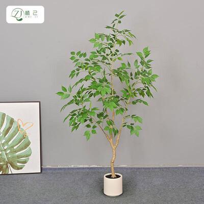 真绿造植景幸福树客厅大盆栽花摆件zj84651植物幸福仿树装饰绿植