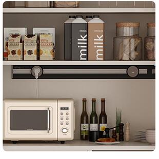 铝金零食合收纳柜酒水柜靠墙一体冰箱子餐边柜柜家量装 851大容茶