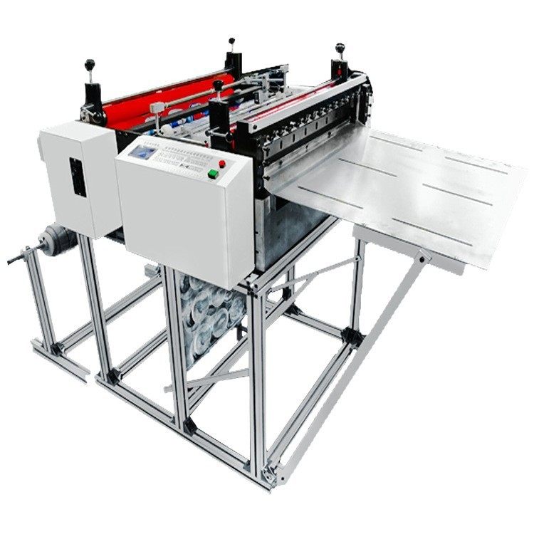 现货全自动pet片切片机pvc膜裁张机广告背胶pp纸裁切机pu胶裁切机