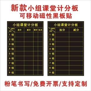 磁性黑板贴小组课堂记分板小组积分表班级L评分表评比栏竞赛评分