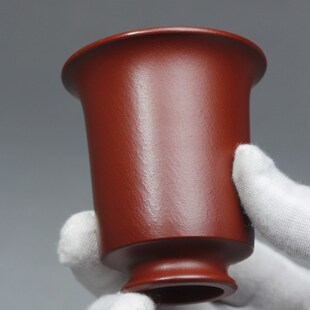 宜兴紫砂杯纯全手工n品茗杯原矿朱泥大红袍闻香杯小号主人杯单杯