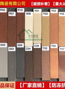劈开砖 60*24j0陶土劈开砖 窑变砖 别墅砖 自建房 青灰砖 外墙条
