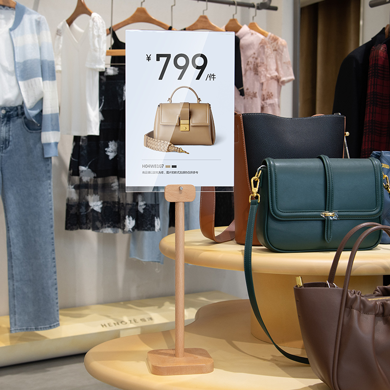 桌面立牌立式亚克力广告牌展示牌台牌支架展架不锈钢台卡广告架子