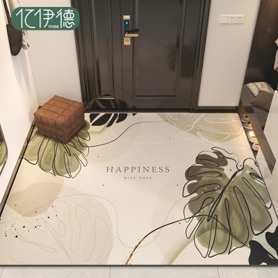 地垫入户门垫pvc可擦免洗进门门口脚垫玄关进户门可裁剪皮革地毯