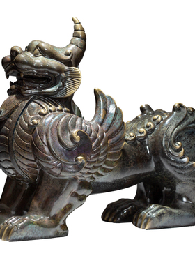 纯铜獬豸摆件正义神兽法律文创礼品律所律师办公室公司开业礼品