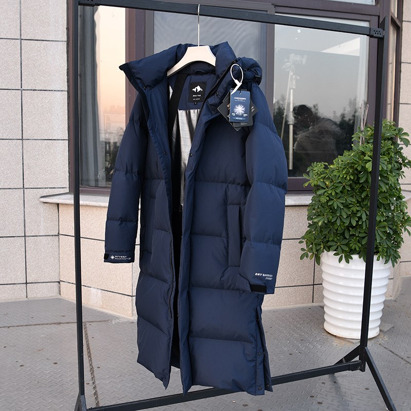 万元级 加厚高蓬~90白鹅绒+防风防水!冬季男士户外中长款羽绒服