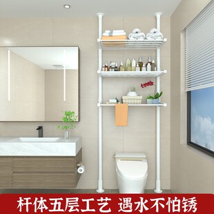 顶天立地挂衣架免打孔客厅隔断置物架入户玄O关可伸缩衣帽架鞋架