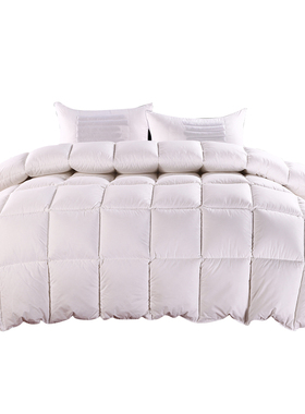 宾馆酒店床上用品夏被空调被单人双人被芯批f  被子纯白色水洗棉