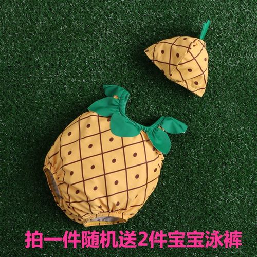 婴儿泳衣连体可爱男女小童小宝宝幼儿游泳馆泳装0-3岁儿童游泳衣