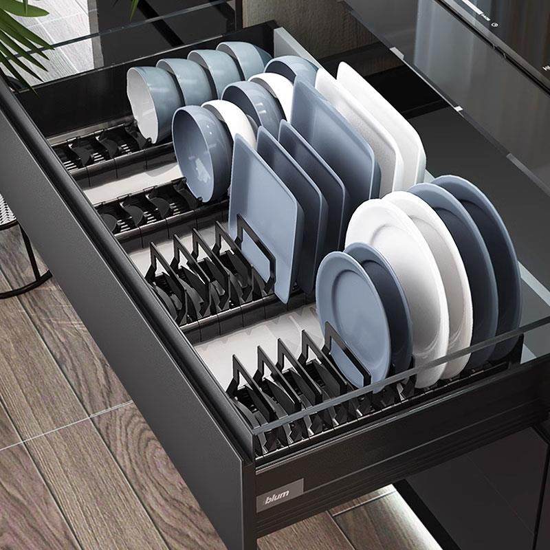 厨房柜内碗盘收纳层架抽屉碗架内置碗碟沥水架盘子分隔置物架放碗,厨房/烹饪用具,厨房清洁/工具套装,淘宝优惠券,粉丝福利购,淘宝优惠卷