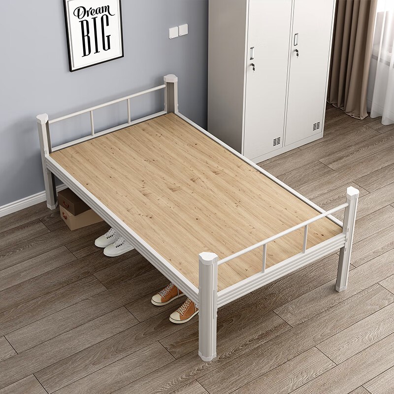 铁架床员工铁艺学生上下床米铁床1.5米单人床1.2单层宿舍双人床