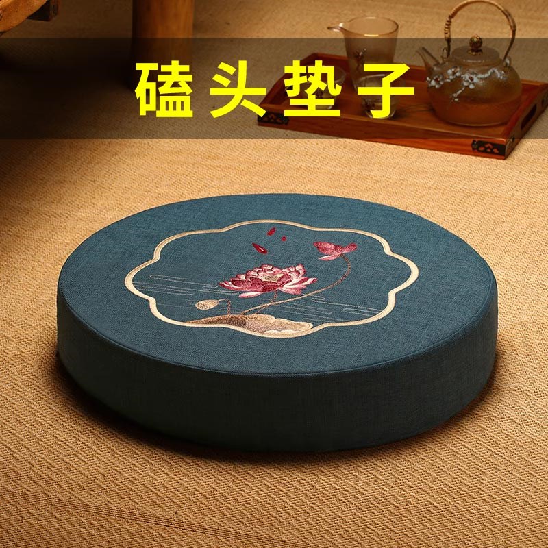 打坐禅修垫圆形大拜垫跪垫家用跪拜地垫蒲团坐垫冥想拜佛磕头垫子