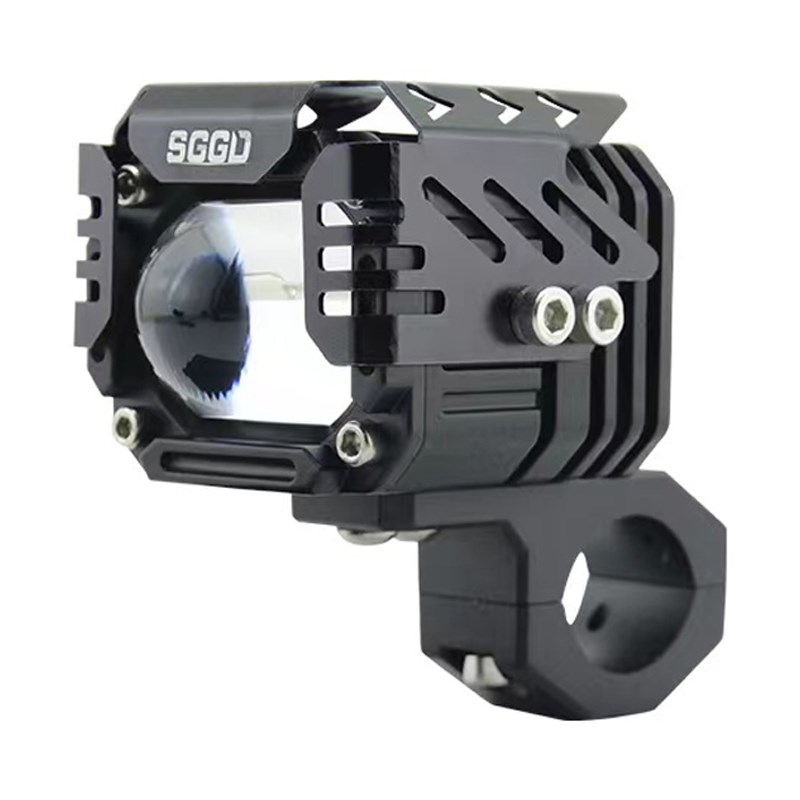 摩托车射灯 强光灯带透镜铺路灯切线远近光一体超亮改装led爆闪灯