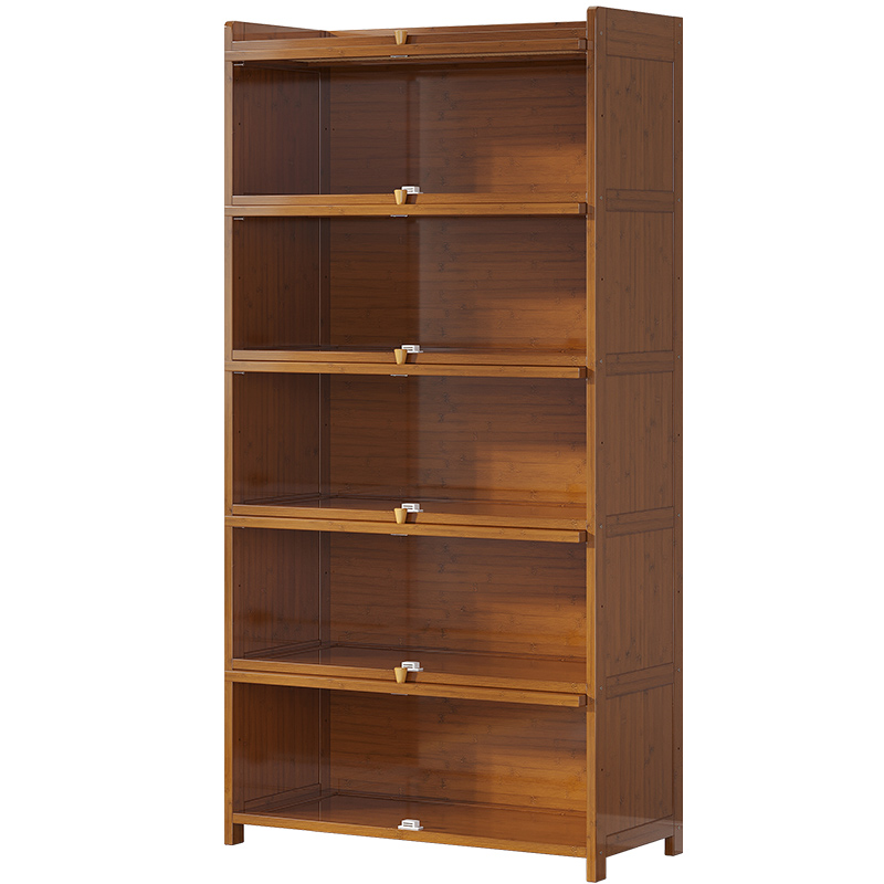 书架置物架落地简易家用书柜带门防尘收纳柜客厅置物柜靠墙收纳柜