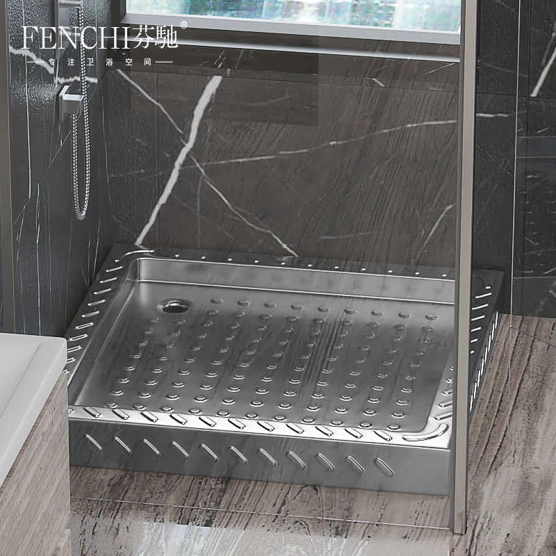 304不锈钢淋浴房底盘 家用浴室盆防滑浴室底座房车游轮淋浴房底盆