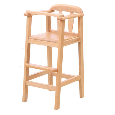 实木儿童餐椅宝宝坐椅婴儿吃饭椅子酒店餐厅餐盘家用木质小孩