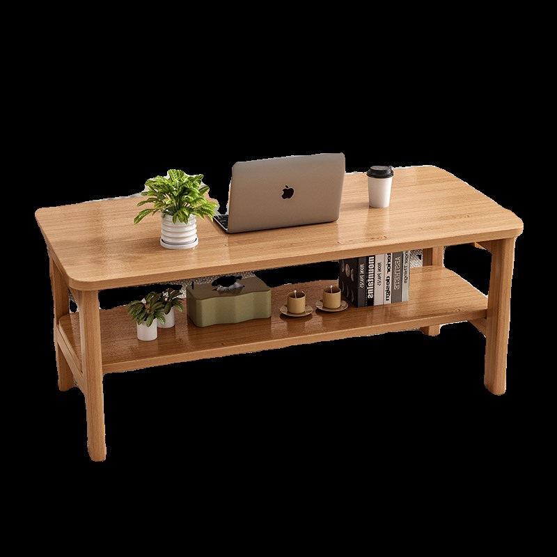 可折叠茶几客厅小户型家用非实木双层小桌子简易茶桌学习电脑矮桌