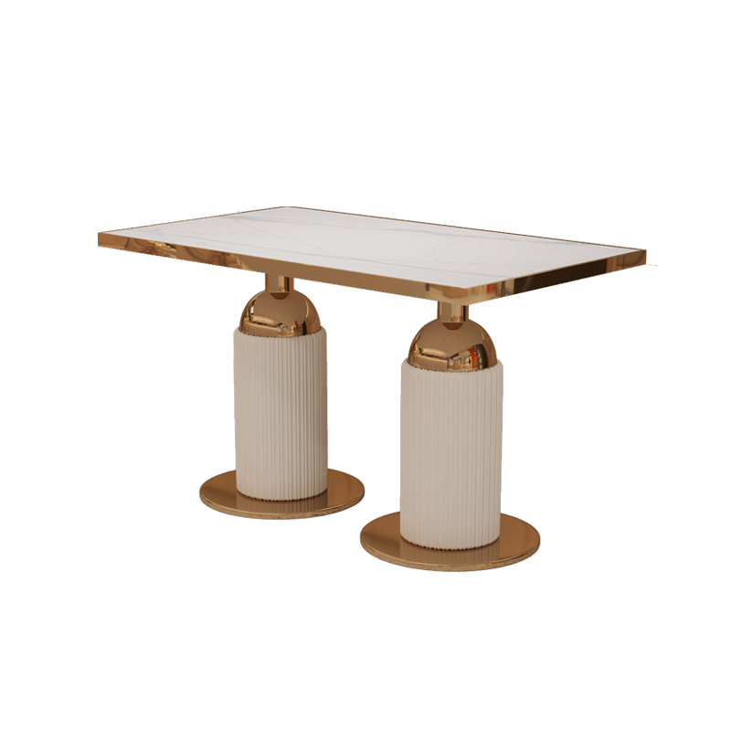 桌子餐饮商用酒店快餐店长方形餐桌奶茶店小方桌定制饭店桌椅组合