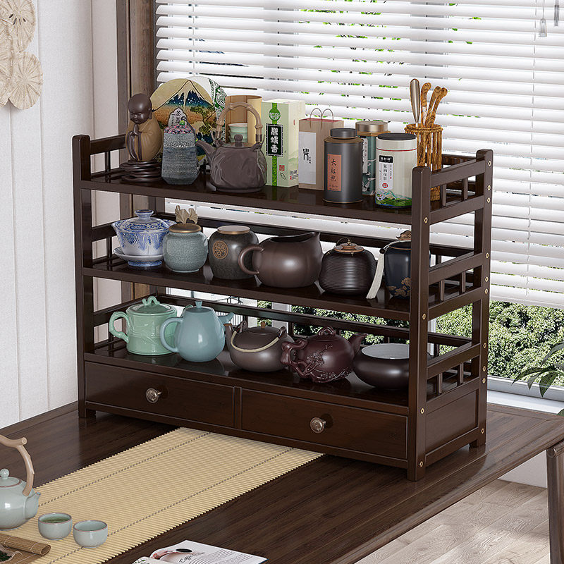 茶柜茶架置物架博古架实木中式茶叶茶具多宝阁展示架收纳柜收纳架,住宅家具,多宝格/博古架,淘宝优惠券,粉丝福利购,淘宝优惠卷