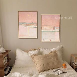 温柔静谧SF659896的市少城女画卧室床头挂画北风公主房欧装饰小清