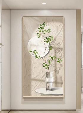 入户玄关画北欧高级感道风画WRW-2929奶油肌理过画挂客厅沙发背景
