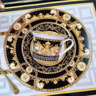 欧式 排1件0寸牛盘点心意面盘 西餐SGH盘感陶骨瓷餐具造型摆平套装