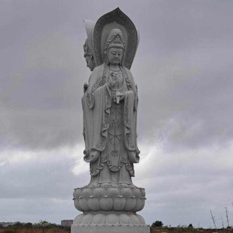 建大型石DP-GY-04雕厂雕刻石观音菩萨寺庙弥勒笑佛送子观佛像音可