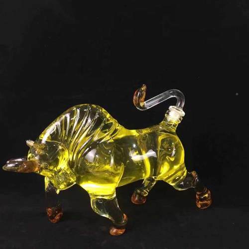 肖牛酒生瓶牛玻璃瓶泰牛酒瓶大牛牛造型玻璃山摆件酒KVY瓶耕牛酒