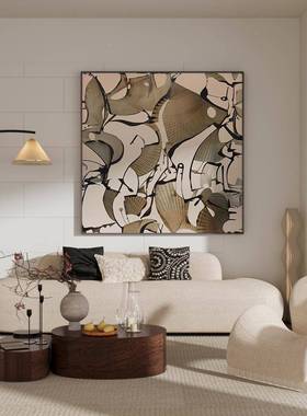 画现代轻酒店客厅餐厅入户玄装饰抽象奢艺EM-2330术背关景墙壁方