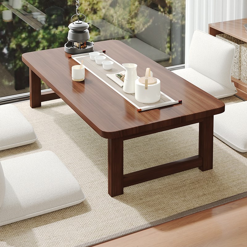 飘窗小桌子折叠炕j桌家用茶台榻榻米桌子小茶几床上学习矮桌飘窗