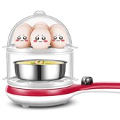 家用煮蛋器蒸蛋器两用双层煮鸡蛋迷你煎蛋器插电煎锅蒸蛋机小型