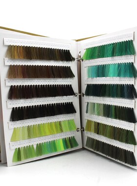 百坊604缝纫线色卡涤纶棉宝塔高强绣花402缝纫机股线棉服色卡