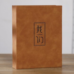 皮质相册大容量5678寸混装尺寸家庭相册本纪念册过塑照片大本影集